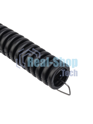 Труба гофрированная из ПНД Rexant с зондом, черная, Ø20 мм, бухта 100 м/уп.