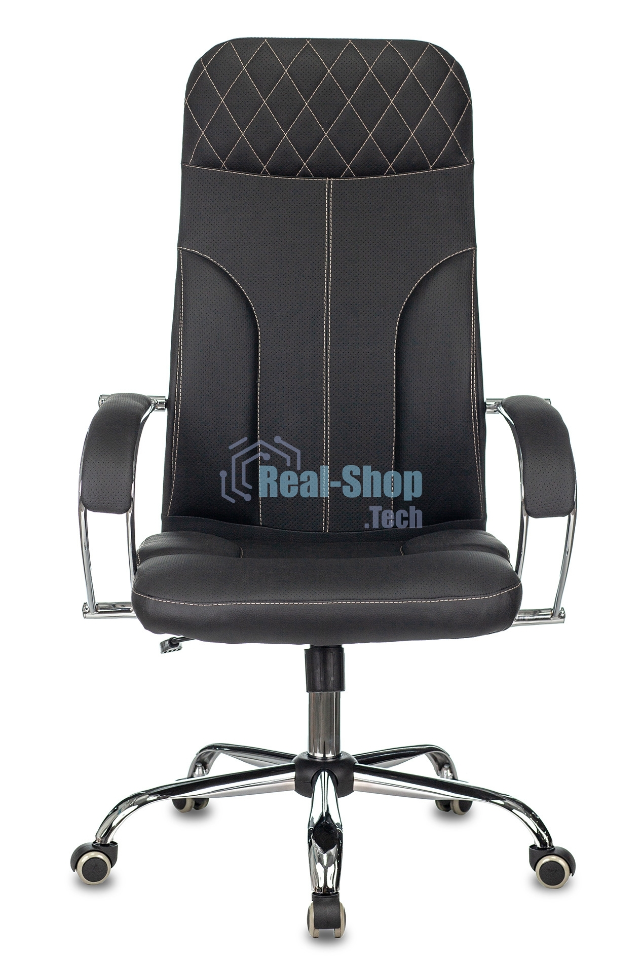 Кресло руководителя Бюрократ CH-608SL/ECO черный искусственная кожа крестовина металл хром