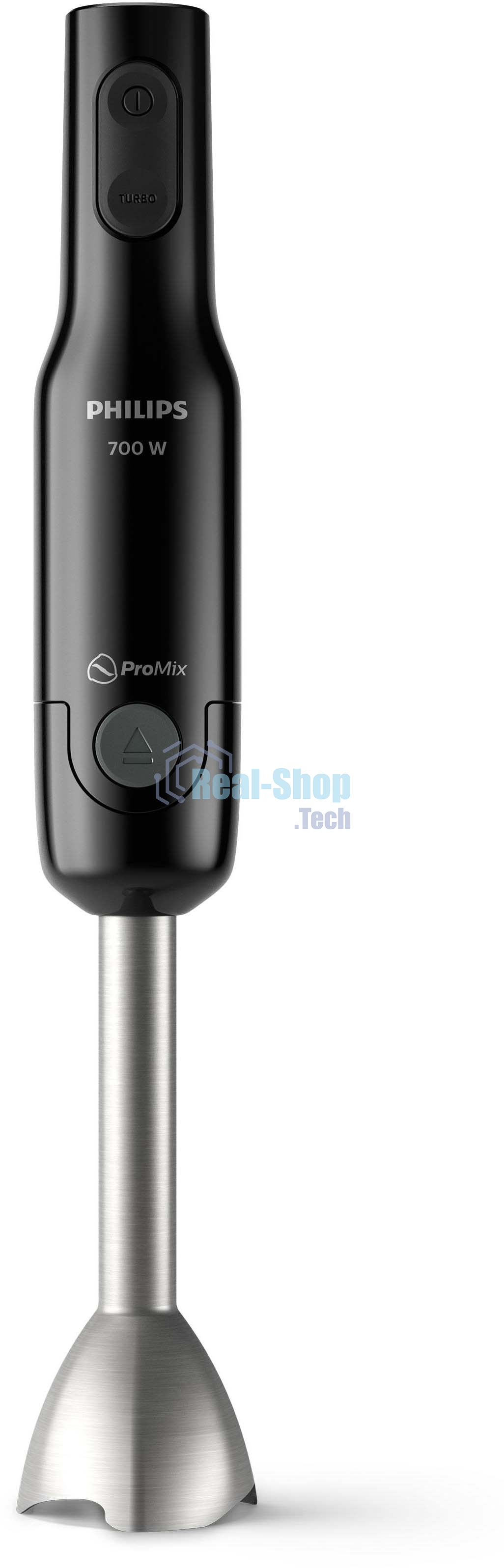 Блендер погружной Philips HR2543/90, 700Вт, 1 скорость, турбо режим, стакан для взбивания, венчик, измельчитель, черный