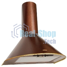 Вытяжка каминная Elikor Эпсилон 50П-430-П3Л медный/золотистый, 50 см, 430 куб. м/ч, 54 дБ