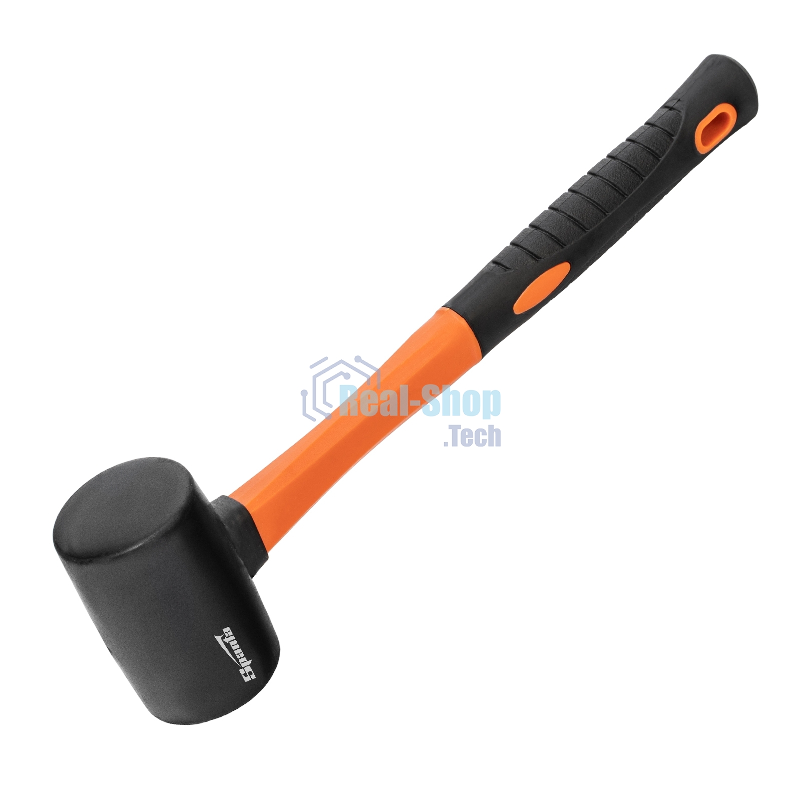 Киянка резиновая Sparta 225 г, черная резина, фибергласовая рукоятка