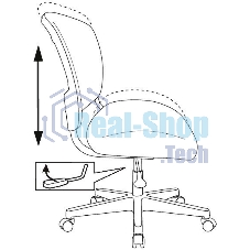 Кресло детское Бюрократ CH-W296NX TW-02 светло-серый овечки, сетка/ткань, крестов. пластик, пластик белый