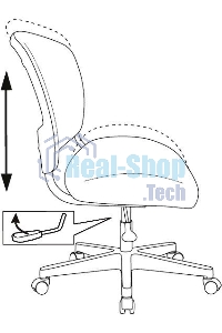 Кресло детское Бюрократ CH-W296NX TW-02 светло-серый овечки, сетка/ткань, крестов. пластик, пластик белый