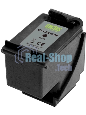 Картридж струйный Cactus CS-CZ637AE № 46 черный (33мл) для HP DJ IA 2020hc/2520hc;Ultra 2029/2529;Ultra 4729AIO