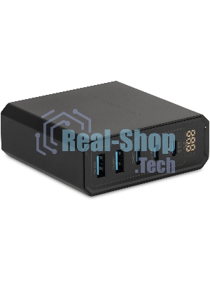 Настольное зарядное устройство Digma Pro DPW10A 140W 5A (PD+QC) 3хUSB-C/2xUSB-A универсальное черный (DPW1A4G024BK)
