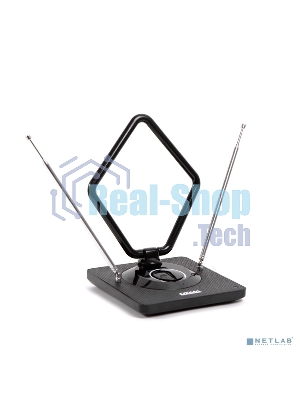 Антенна комнатная DVB-T2 и ДМВ+МВ активная Сигнал SAI-975 усы 1м кабель 3м, с регулятором