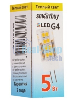 Светодиодная (LED) лампа Smartbuy-G4-2W/3000/G4