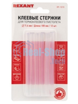 Клеевые стержни Rexant, Ø11 мм, 270 мм, белые, 10 шт., хедер