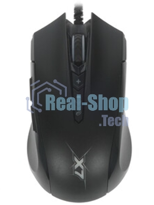 Мышь проводная A4Tech X89 черный, 2400 dpi, USB, кнопки - 8