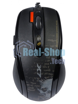 Мышь проводная A4Tech F5 черный, 3000 dpi, USB, кнопки - 7