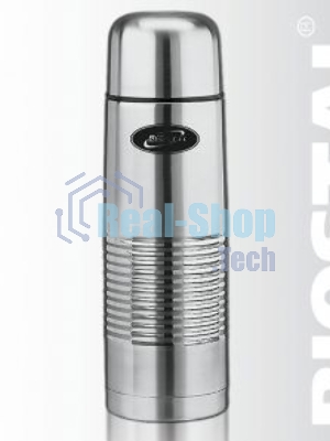 Термос BIOSTAL NB1000B 1 л, узкое горло, нерж., с крышкой-чашкой, чехол, пробка с кнопкой (в уп. 12 шт) &