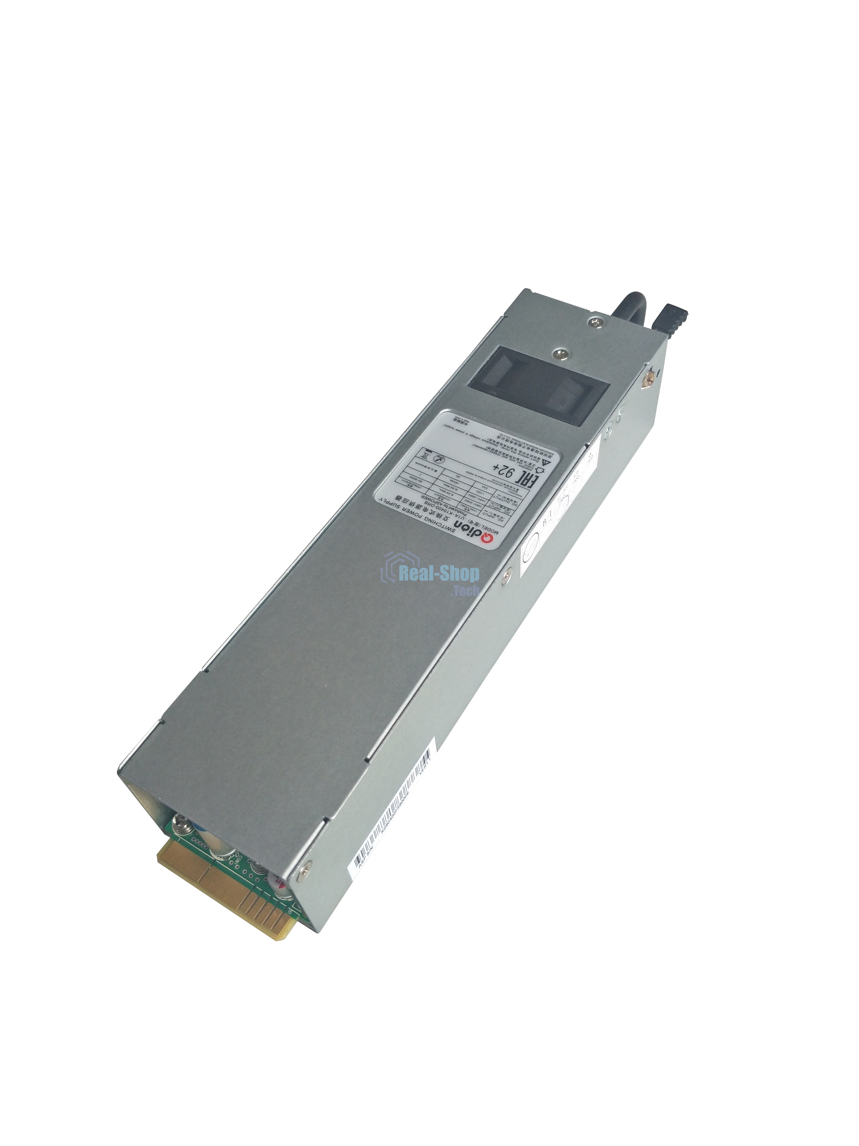 Блок питания серверный Qdion U1A-K10400-DRB (FPP-U1A-K10400-DRB) 1U Slim 400W (ШВГ=50.5x40x196мм), 80 PLUS Golg, Oper.temp 0C~50C, AC/DC dual input