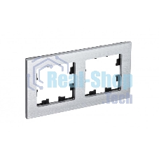 Рамка 2-м AtlasDesign Nature металл серебр. SchE ATN312102 Рамка 2-м AtlasDesign Nature металл серебр. SchE ATN312102