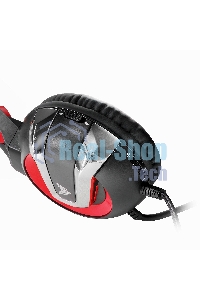 Гарнитура проводная игровая Crown CMGH-3000 черный/красный