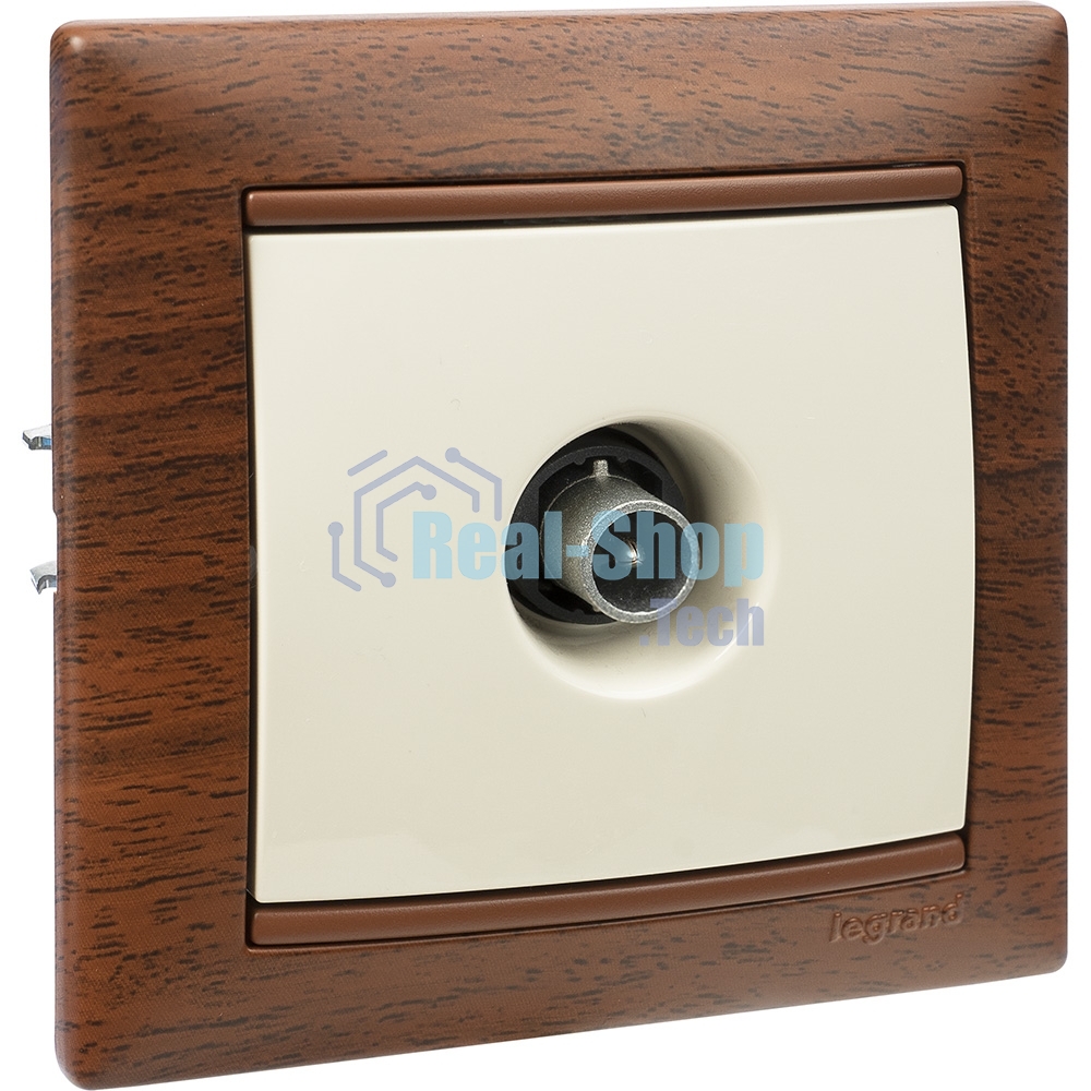Розетка телевизионная Legrand 774329 TV Valena звезда 1,5Дб 2400МГц (слоновая кость)