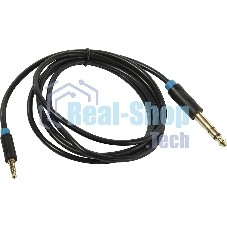 Кабель Vention аудио Jack 6,5 мм M/3,5 M - 1,5 м BABBG