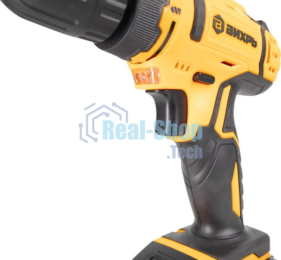 Дрель-шуруповерт аккумуляторная Вихрь ДА-16Л-2К 72/14/32, Аккумуляторная, 16В, 2 АКБ, Кейс