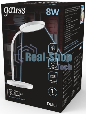 Светильник Gauss GT5031 настольный на подставке белый 8Вт