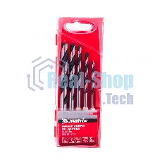 Набор сверл Matrix по дереву, 4-5-6-8-10 мм 5шт шестигран, хвостовик, пластиковый