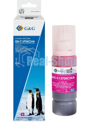 Чернила G&G GG-C13T06C34А №112 пурпурный70мл для Epson L6550/6570/11160/15150/15160