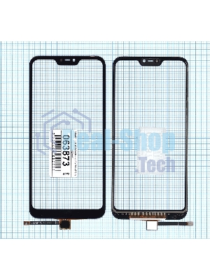 Сенсорное стекло (тачскрин) для Xiaomi Redmi 6 Pro/Mi A2 Lite, черное