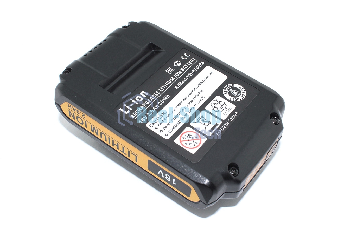 Аккумулятор для DeWalt DCD, DCF, DCG, DCL, DCN, DCS 18V 2000mAh Li-Ion