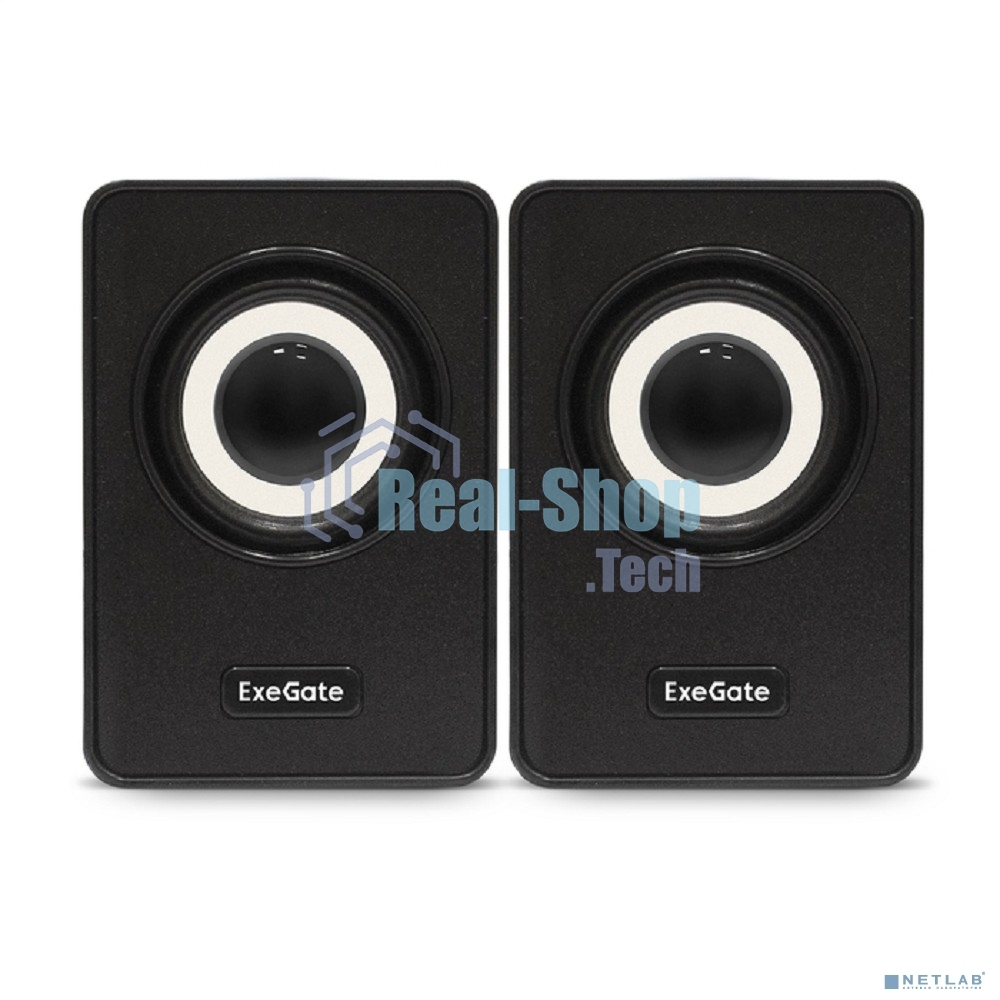 Акустическая система 2.0 ExeGate EX287054RUS Disco 120 (питание USB, 2х3Вт (6Вт RMS), 100-20000Гц, черный)