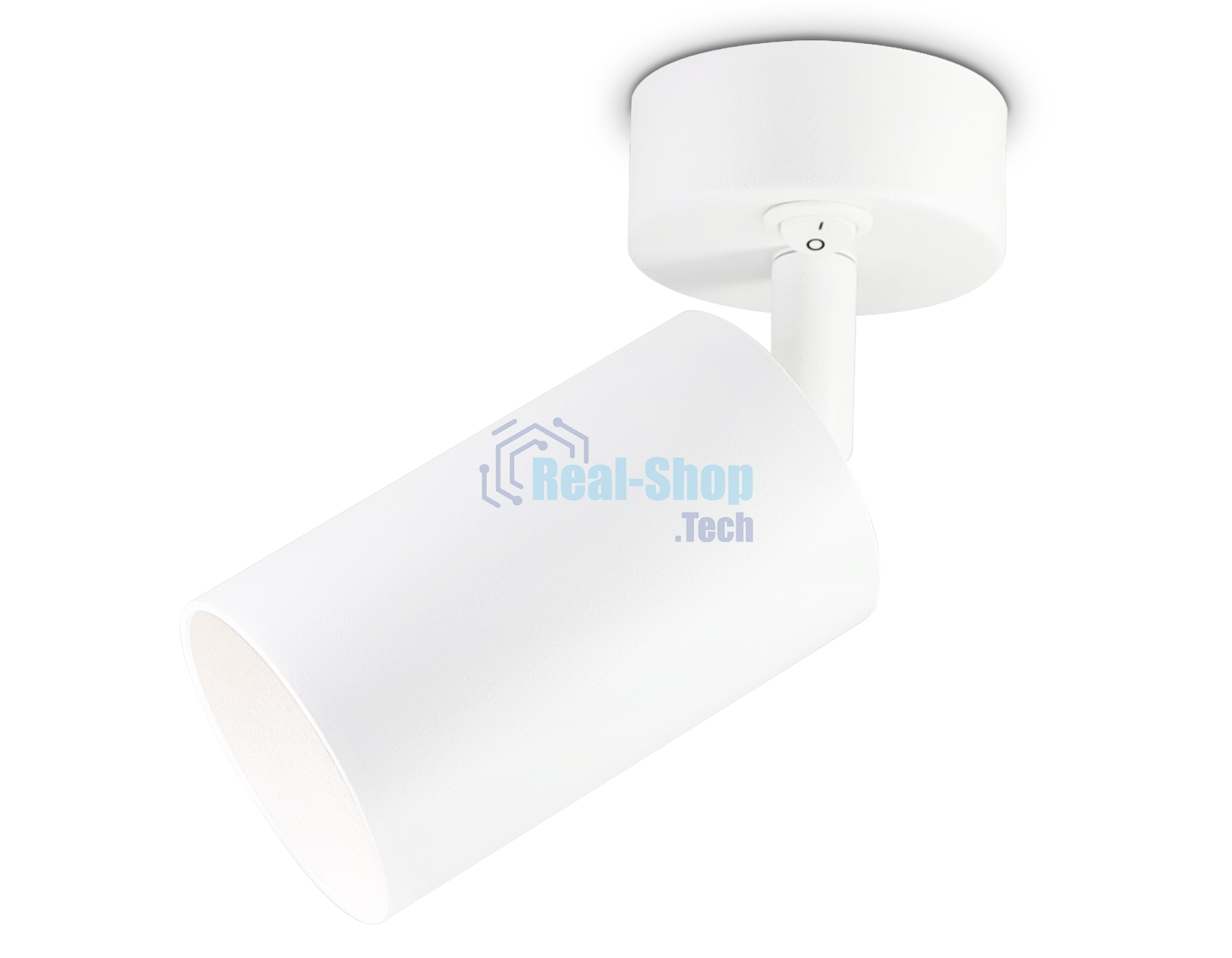 Накладной спот с выключателем Ambrella light TA126 WH белый GU10 max 12W D70*164*D55