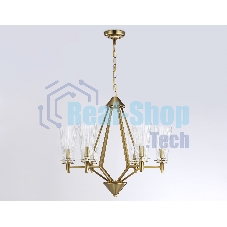 Светильник Ambrella light TR3231/6 BS/FR латунь/белый матовый E14*6 max 40W D610*585