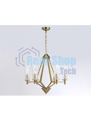 Светильник Ambrella light TR3231/6 BS/FR латунь/белый матовый E14*6 max 40W D610*585