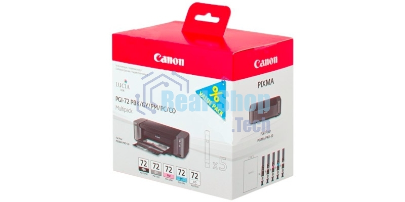 Картридж струйный Canon PGI-72 PBK/GY/PM/PC/CO Multi Pack (510 стр. 5 шт по 14 мл) для Canon PIXMA PRO-10, PRO-10S
