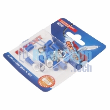 Наконечник кольцевой Rexant изолированный, ø5.3мм, 1.5-2.5мм², НКи 2.5-5/НКи2-5/RVS2-5, синий, в упак. 10 шт.