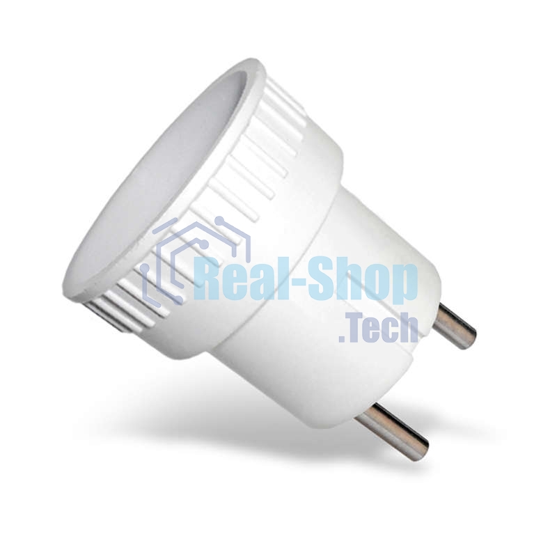 Адаптер-переходник без заземл. 6А 250В (еврослот) бел. UNIVersal А109