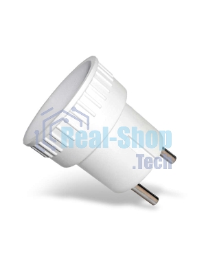 Адаптер-переходник без заземл. 6А 250В (еврослот) бел. UNIVersal А109