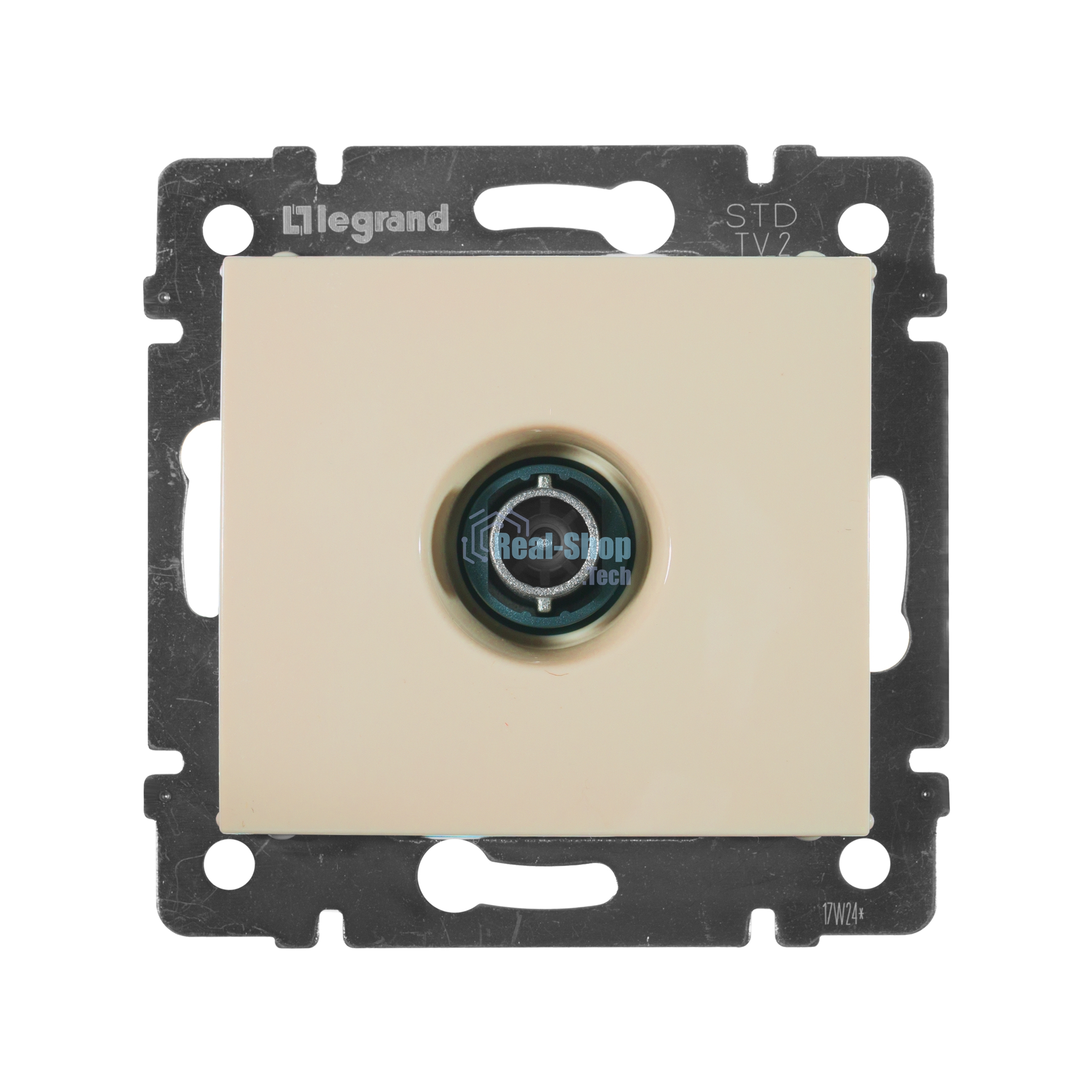 Телевизионная розетка Legrand Valena 774330, оконечная, крем, 10 дБ