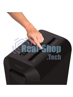 Шредер Fellowes PowerShred LX65 черный (секр.P-4)/перекрестный/10лист./22лтр./скрепки/скобы/пл.карты