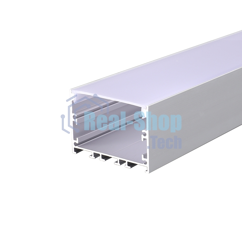 Комплект врезного алюминиевого профиля с рассеивателем Rexant 62х32 мм, 2 м