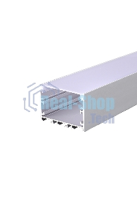 Комплект врезного алюминиевого профиля с рассеивателем Rexant 62х32 мм, 2 м