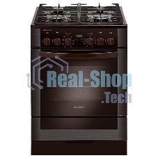 Плита комбинированная Gefest ПГЭ 6502-03 0045 коричневый, конфорок 4 газовых, духовка 55 л, 60 см x 85 см x 60 см