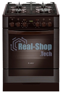 Плита комбинированная Gefest ПГЭ 6502-03 0045 коричневый, конфорок 4 газовых, духовка 55 л, 60 см x 85 см x 60 см