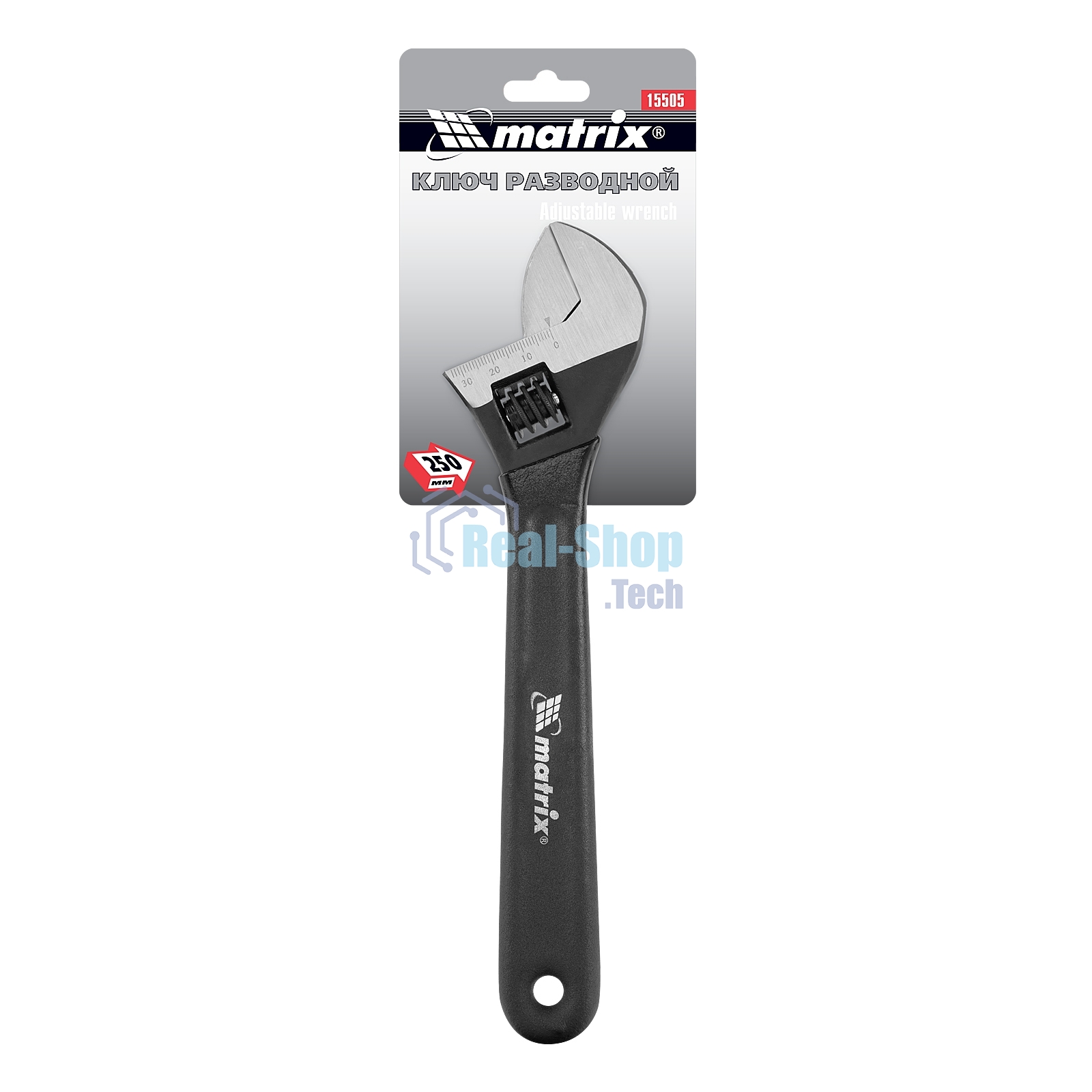 Ключ Matrix разводной, 250 мм