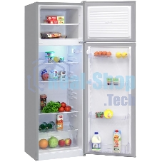 Холодильник Nordfrost NRT 144 132 серебристый двухкамерный 262/68 л морозилка сверху, капельная система