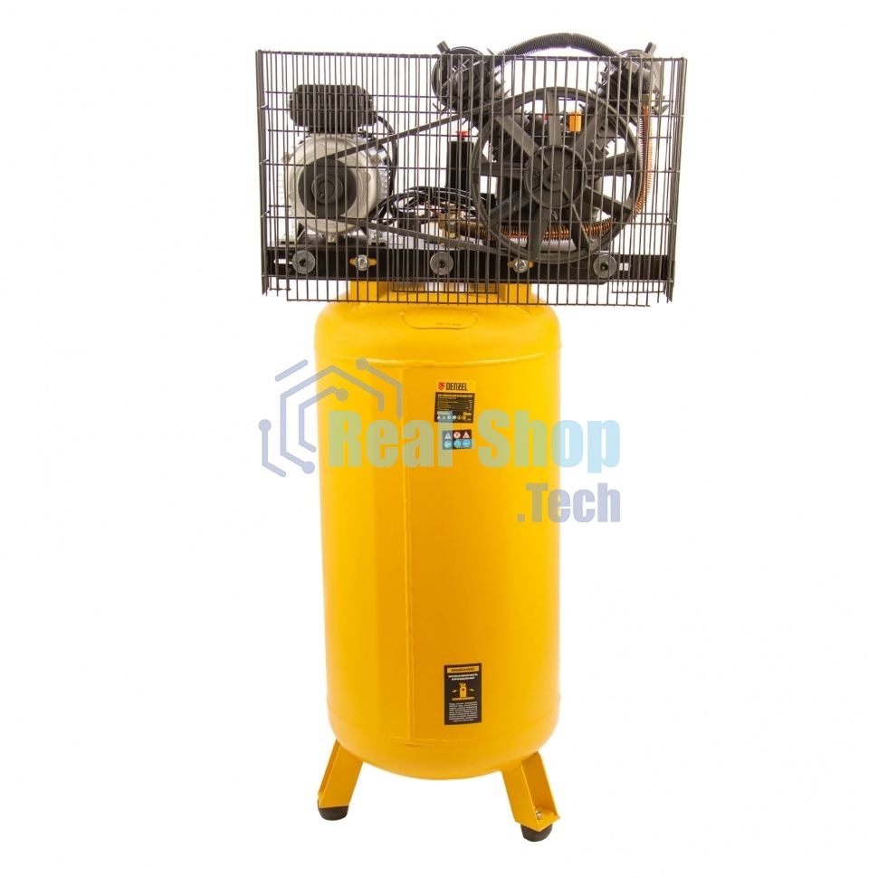 Компрессор воздушный Denzel BCV2200/100V рем. привод, 2,3 кВт, 100 литров, 440 л/мин