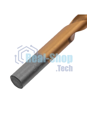 Сверло по металлу Matrix, 9 мм, HSS, нитридтитановое покрытие, цилиндрический хвостовик