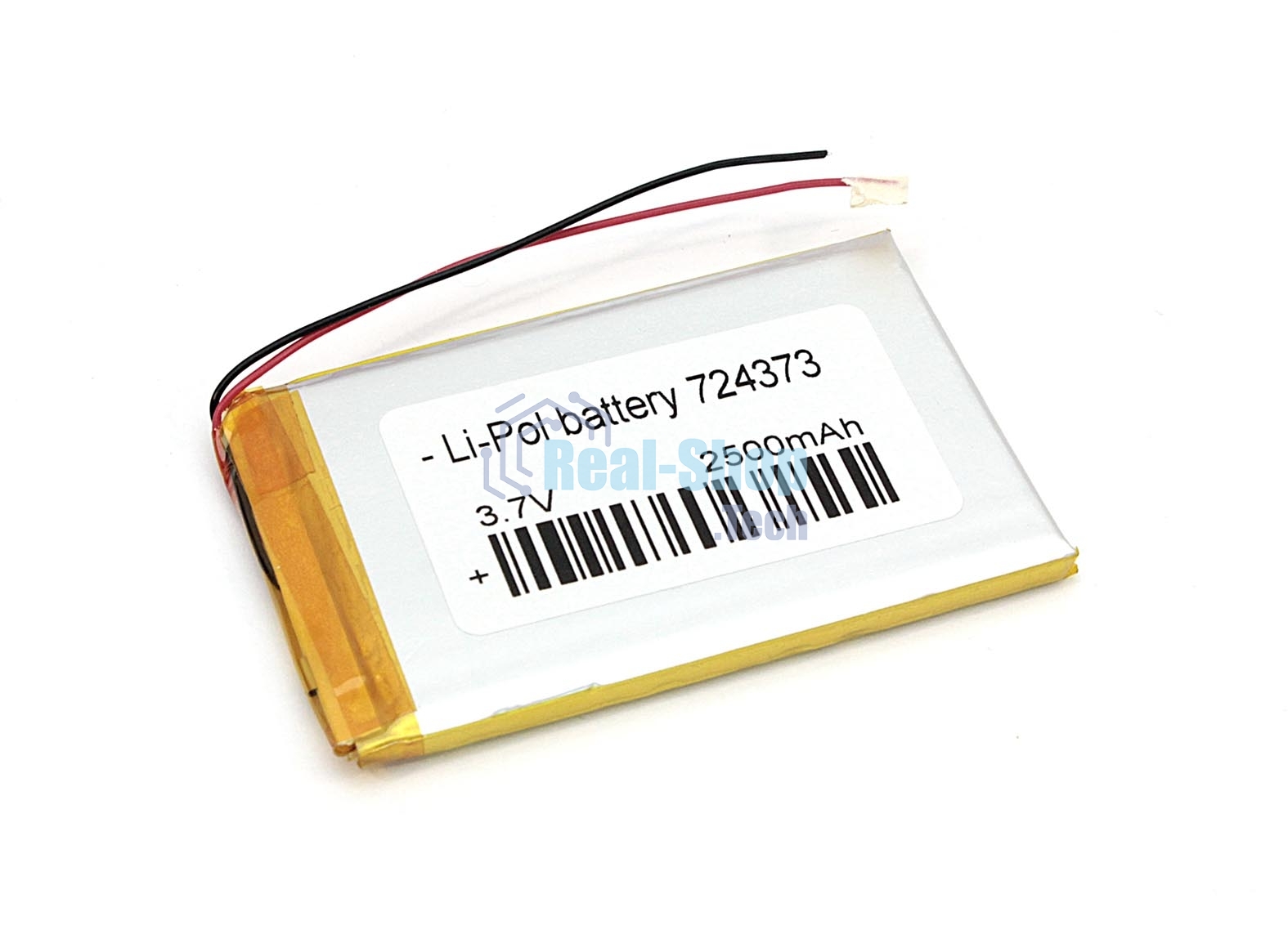 Аккумулятор Li-Pol (батарея) 7.2*43*73мм 2pin 3.7V/2500mAh