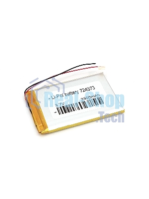 Аккумулятор Li-Pol (батарея) 7.2*43*73мм 2pin 3.7V/2500mAh