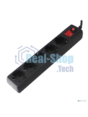 Сетевой фильтр Гарнизон EHLB-3 5р10А 5м черный