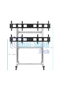 Напольный мобильный стенд ONKRON FSPRO2L-22 для видеостен 2х2 4 x 40”- 50