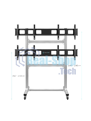 Напольный мобильный стенд ONKRON FSPRO2L-22 для видеостен 2х2 4 x 40”- 50