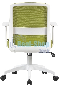 Кресло компьютерное Cactus CS-WMC333-GN салатовый, сиденье салатовый, сетка/ткань, низк.спин. крестов. пластик, пластик белый